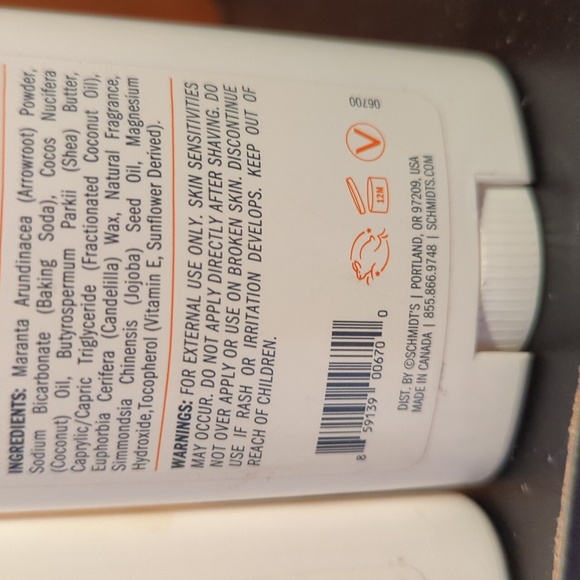 Schmidt's Waves Natural Deodorant Coconut Oil Vitamin E Lot Of 2 3.25 OZ NEW - Picture 6 of 9